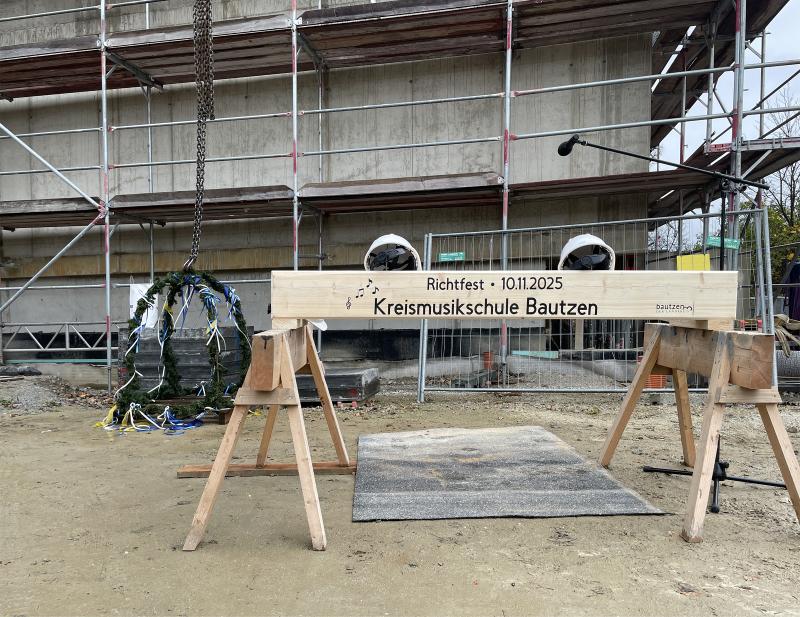 Richtfest: Kreismusikschule Bautzen